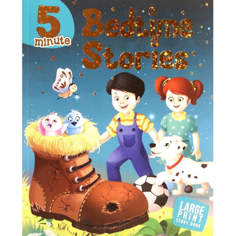 5 Minute: Bedtime Stories - Large Print Story Book