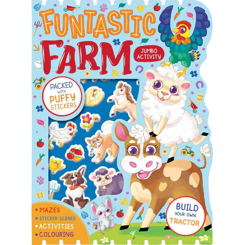 Funtastic Farm Jumbo Activity - Packed with Puffy Stickers | Audio Books & Videos | English Books | Children's Audio Books | Children Books | Children Activity (5 - 8) | New Arrivals | Global Shipping