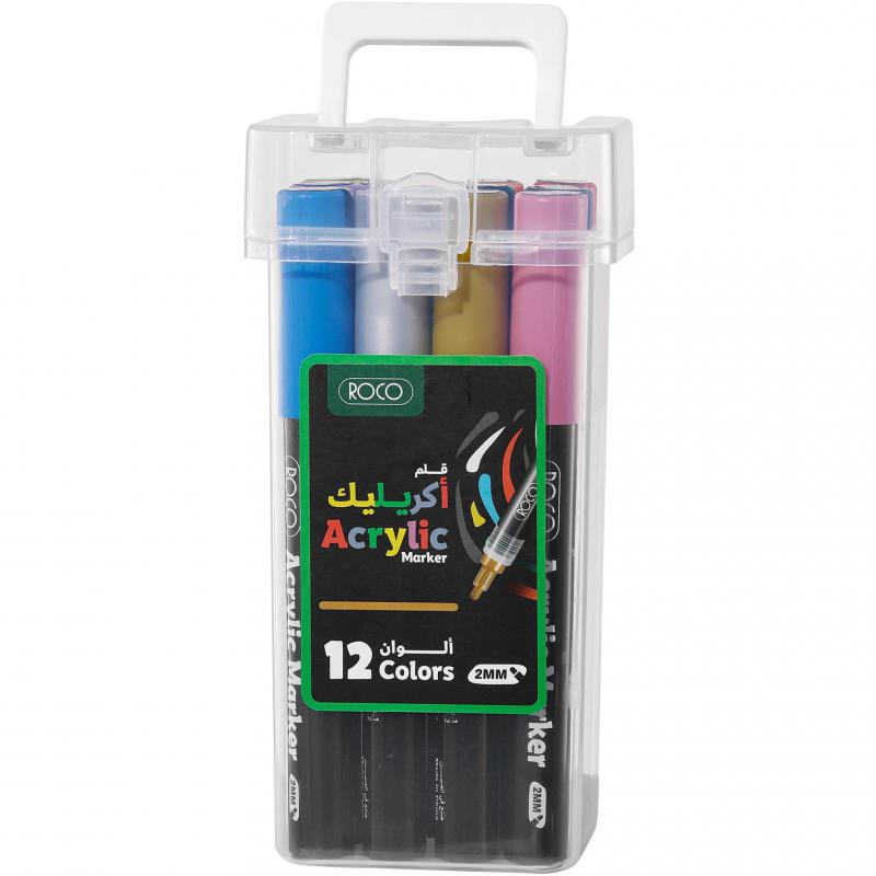 Roco Acrylic Marker (12 Colors) Graphic Art Marker | Arts & Crafts | Graphic Markers | Drawing & Illustration