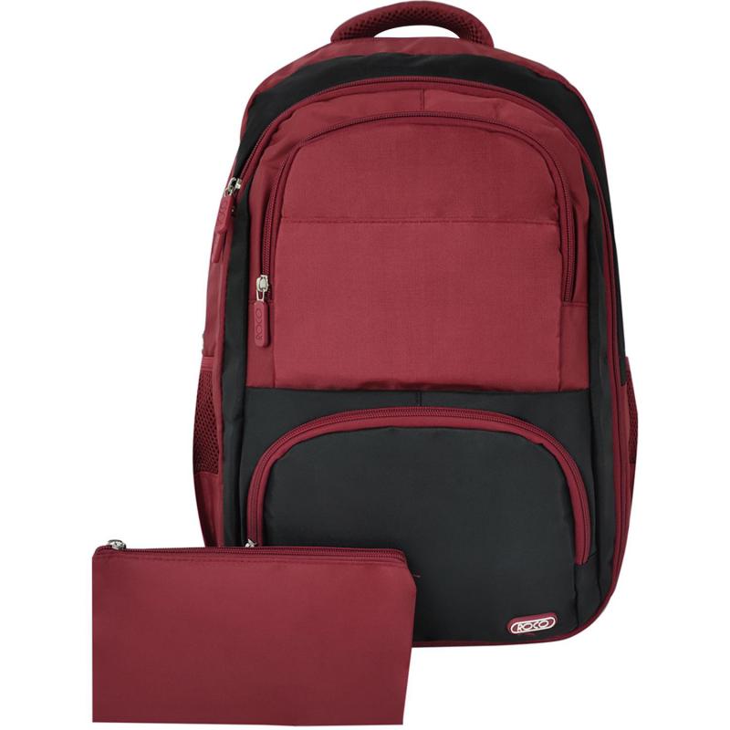Roco 2 Tone Mix Backpack with Accessory | Bags School Knapsack | School Supplies | School Bags | Fashion Collection
