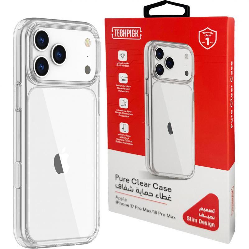 Techpick Techpick Pure Back Cover 2 M Drop Tested with Air Cushion on the Four Corners