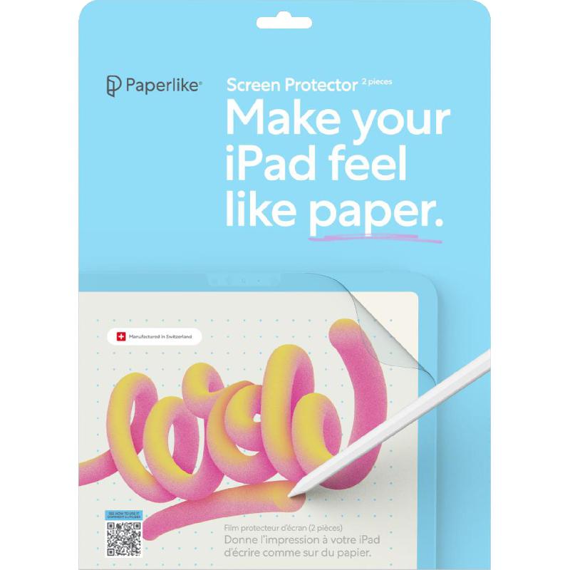 Paperlike iPad Screen Protector, for iPad Air 11 M2/iPad Air 11 M3/iPad Air 11 M4, Clear (2 Pieces)