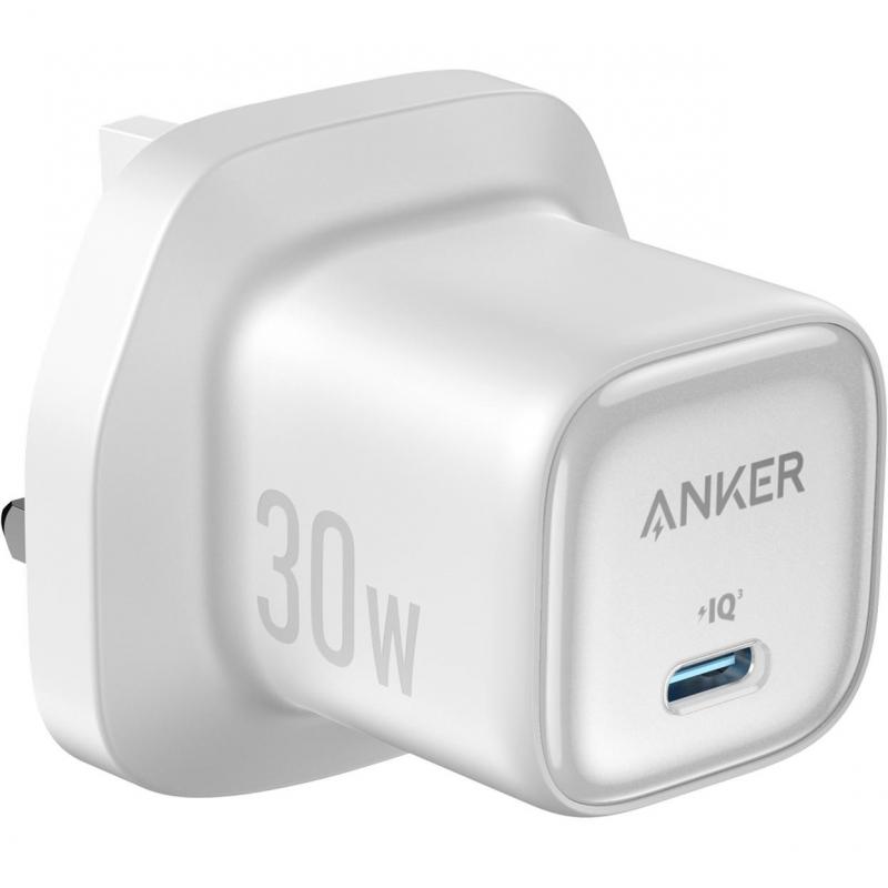 Anker Zolo Charger 30W USB-C Port, Fast Battery Charging, 30 Watts, Single USB-C, White 1
