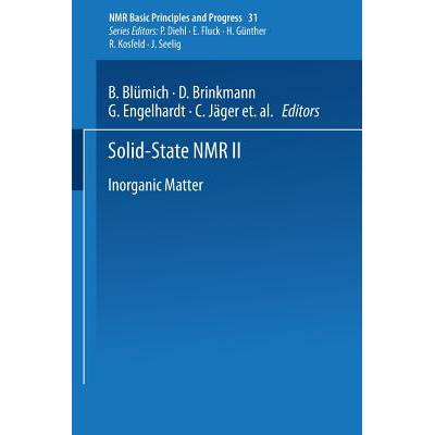 Solid-State NMR II : Inorganic Matter Brinkmann, D. - Jarir.com KSA