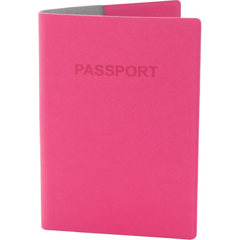 Passport Holder, PU Material, Pink