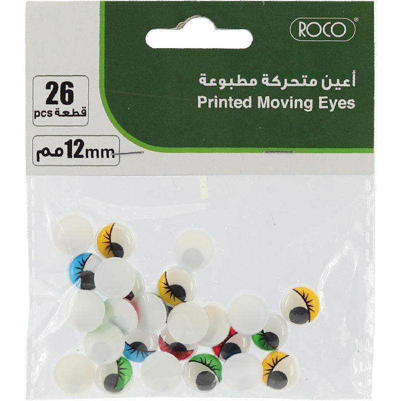Roco Printed Moving Eyes | Wiggly Eyes | Toys & Kids Learning | Craft Supplies
