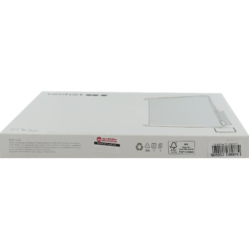 Tech21 Impact Clear Back Cover Tablet Case, for iPad Pro 12.9 - 2019, Silver