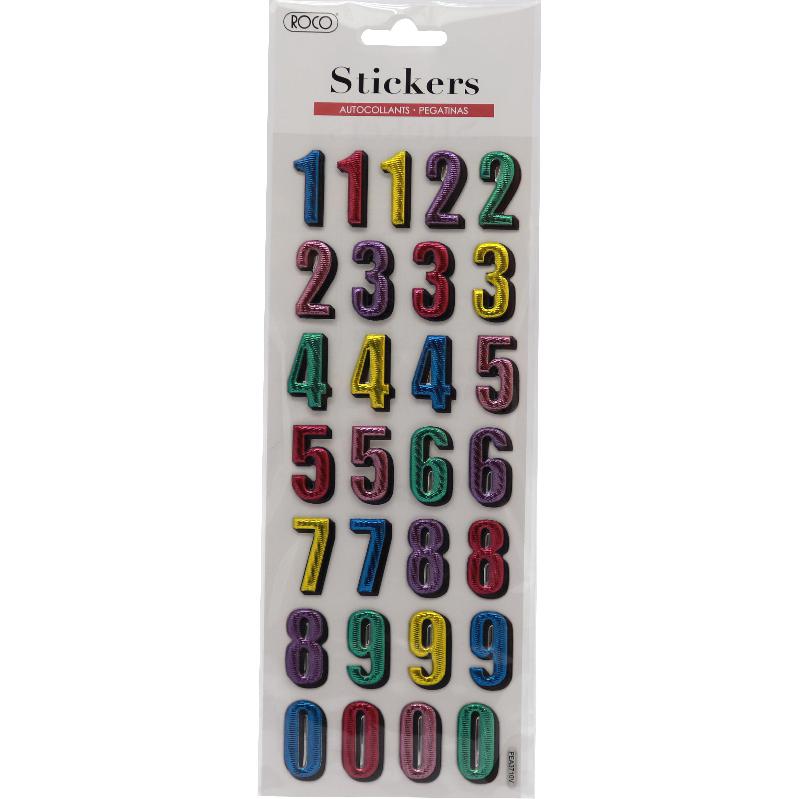 Roco Embossed Numbers 0-9 Stickers at Jarir Bookstore Kuwait