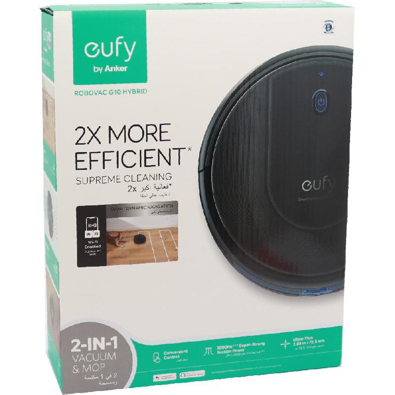 Eufy RoboVac G10 Hybrid Robotic Vacuum Cleaner Wi-Fi - Jarir