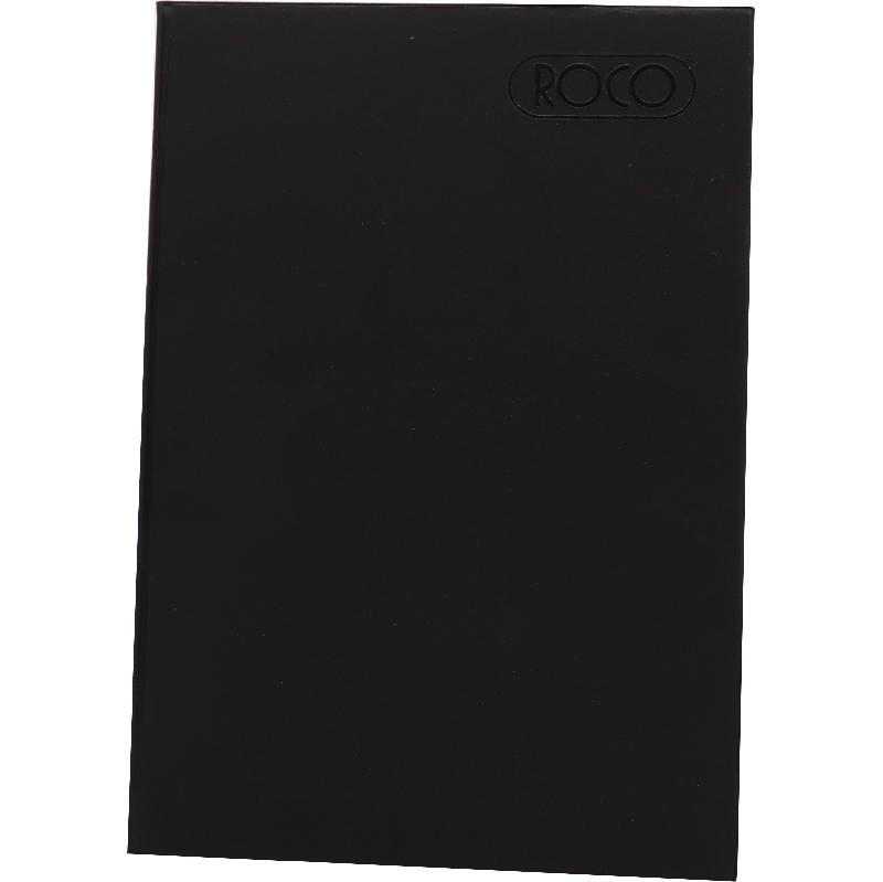 Roco Notebook, A4, 60 Sheets, Lined, Black