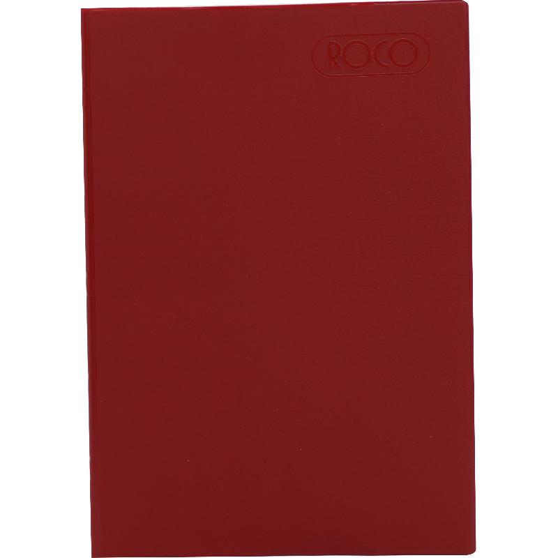 Roco Notebook, A4, 80 Sheets, Lined, Maroon