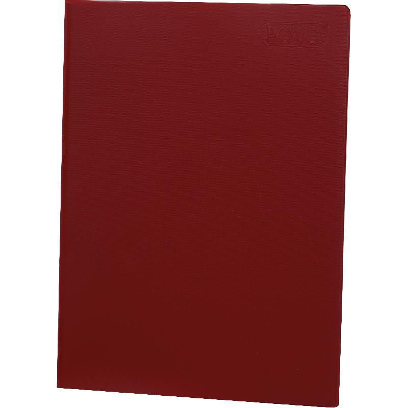 Roco Notebook, B5, 100 Sheets, Lined, Maroon