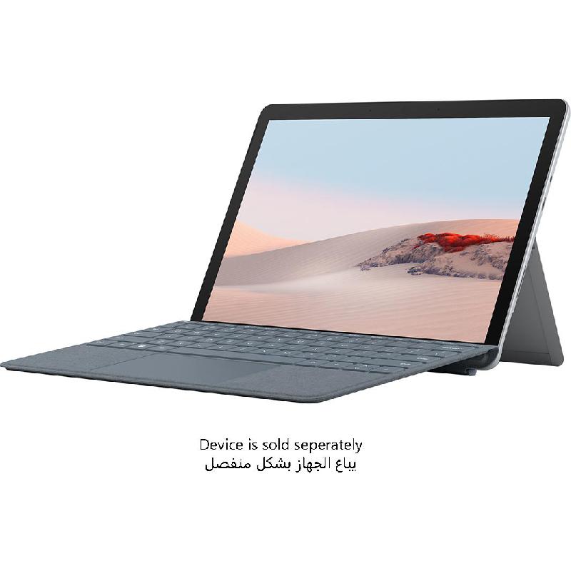 Microsoft Surface Go Signature Type Cover Alcantara Tablet Keyboard Case, Magnetic Attachment, for Microsoft Surface Go, Ice Blue