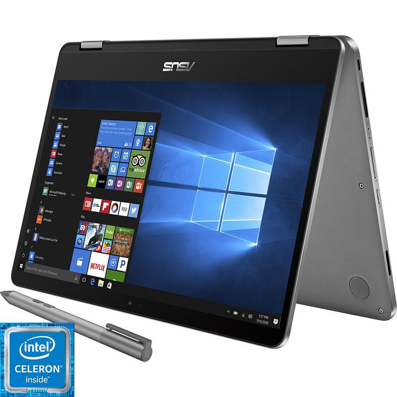 Asus TP401MA 2-in-1 Laptop - Convertible Intel Celeron N4020 14