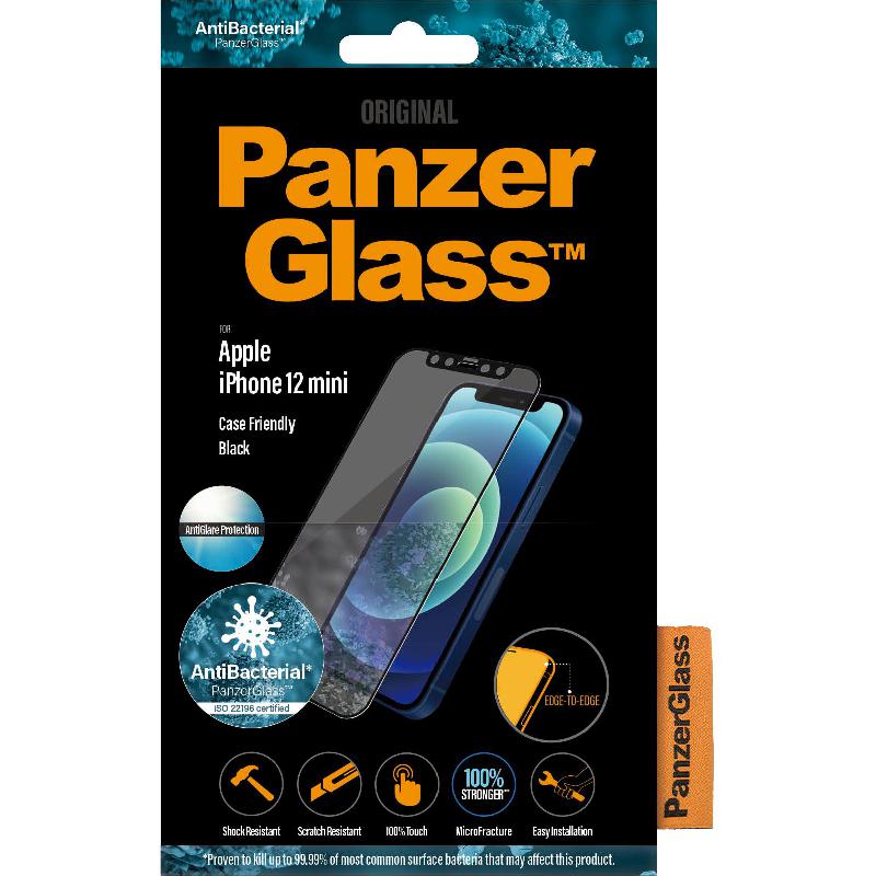 PanzerGlass Tempered Glass, EdgetoEdge, Black Case Friendly