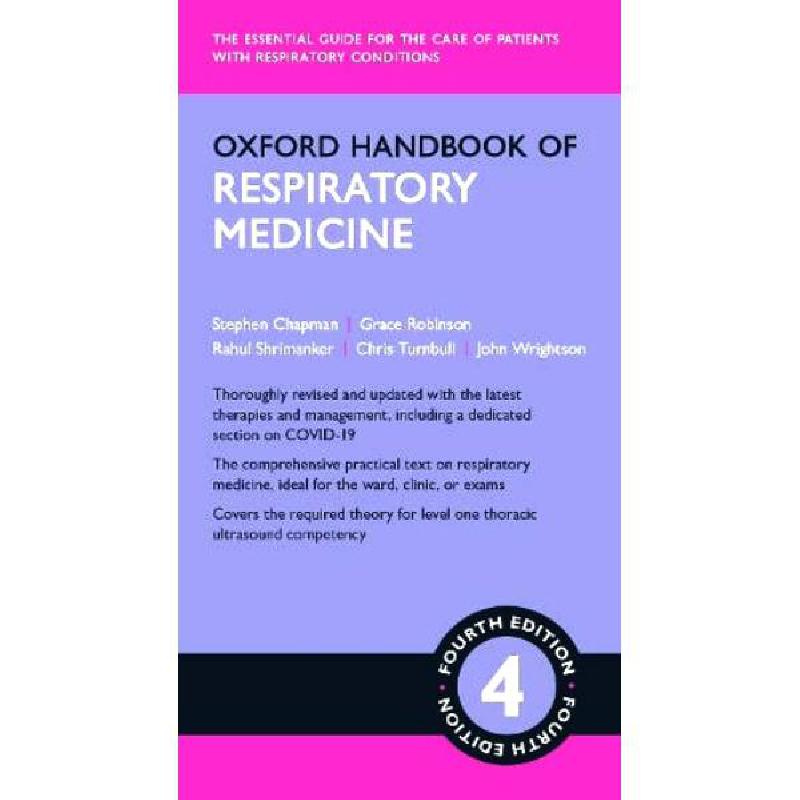 Oxford Handbook: Clinical Respiratory Medicine | English Books | Medical Books | General Health | New Arrivals | Global Shipping