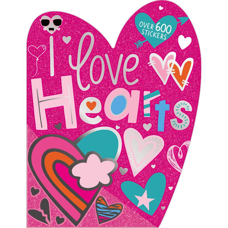 I Love Hearts - Over 600 Stickers | الكتب الانجليزية | الكتب الصوتية والفيديو | كتب صوتية للأطفال | الشحن الدولي | الأطفال | كتب انشطة للاطفال (5 - 8) | عروض التصفية