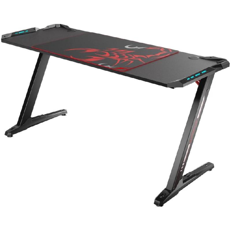 Eureka Ergonomic Eureka Ergonomic Z60 Rgb Gaming Desk Carbon Fiber Texture, RGB Lightning Effects