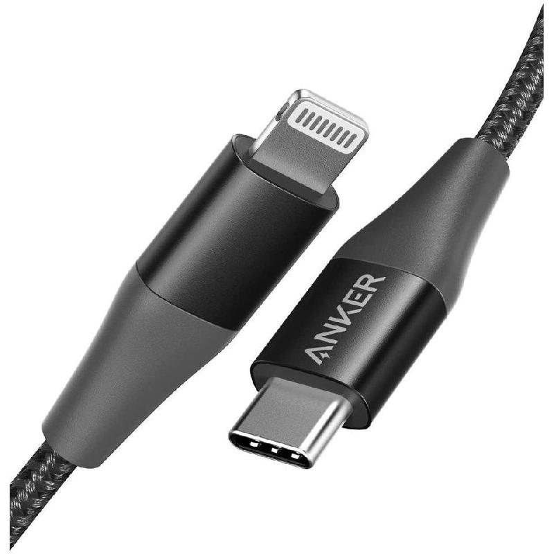 انكر باور لاين بلس 2 من USB‎-‎C الى لايتنينج سلك شحن ونقل بيانات | ملحقات الهواتف الذكية | أسلاك الهواتف الذكية | أفضل العروض