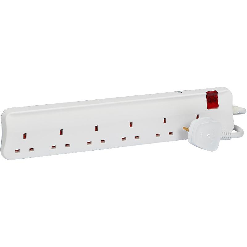 Legrand Legrand Power Extension Multi-socket with Single Switcn, Overload Protection, Flame-retardant Material