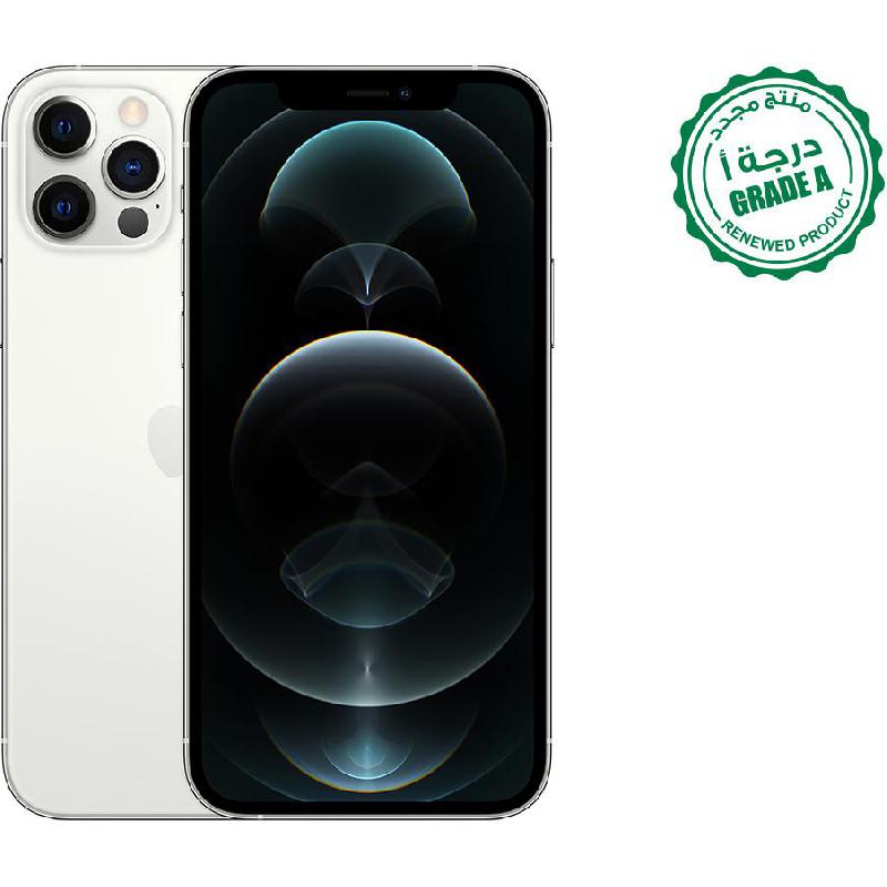 Apple iPhone 12 Pro Silver Renewed Grade A Jarir Bookstore Qatar