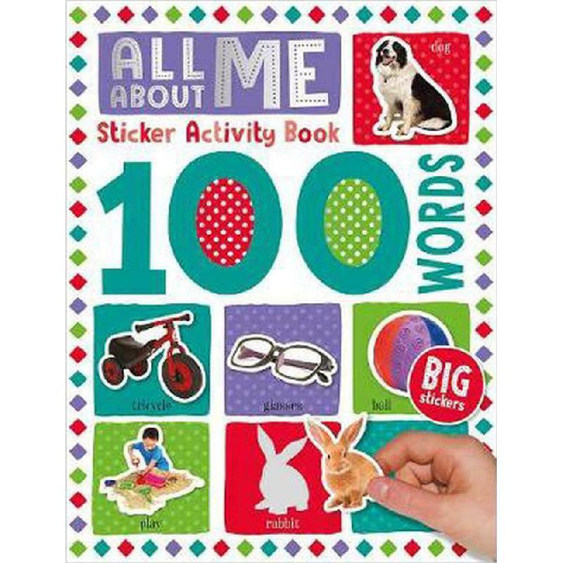 100 Words: All About Me - Sticker Activity Book | Children Books | English Books | Children - Reference/Ency | Global Shipping | Children - Younger (6-9) | Children Sticker Books (5 - 8)