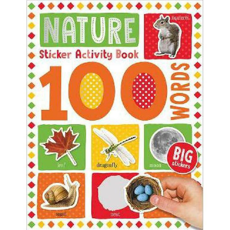 100 Words: Nature - Sticker Activity Book | Children Books | English Books | Children - Reference/Ency | Global Shipping | Children - Younger (6-9) | Children Sticker Books (5 - 8)
