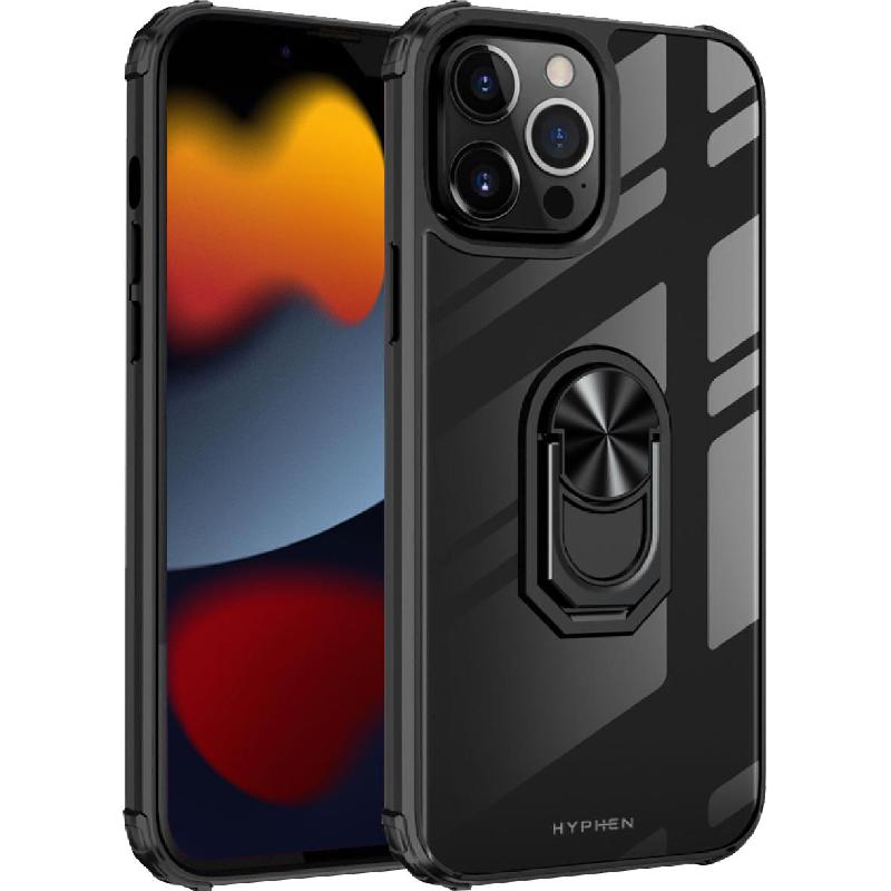 HYPHEN RING Back Cover Mobile Case for iPhone 13 Pro Clear/Black HYPHEN