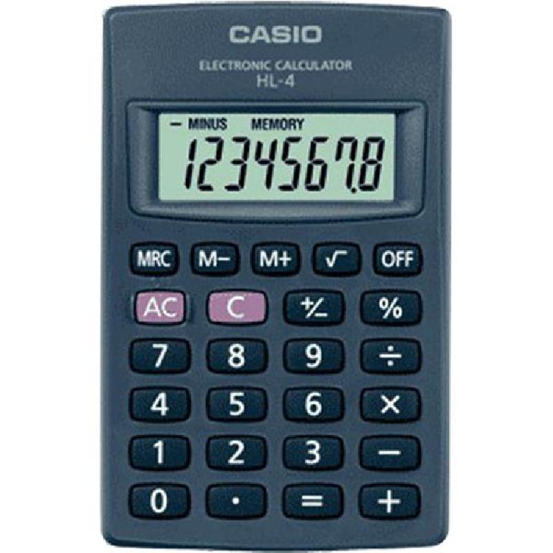 Casio HL4 Pocket Calculator Jarir Bookstore Qatar