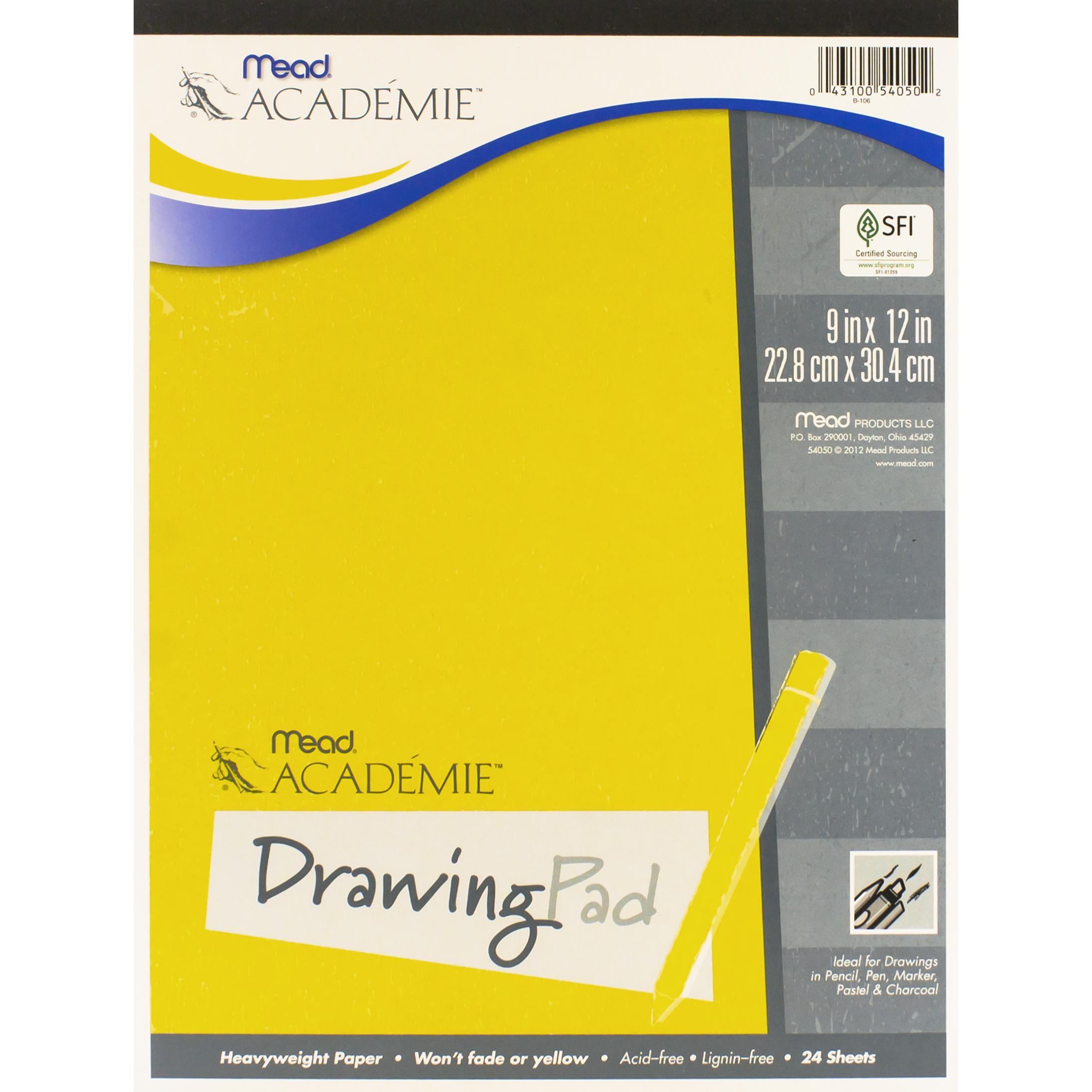 Academie Sketch Pad Heavyweight White 9" X 12" Jarir Bookstore Bahrain