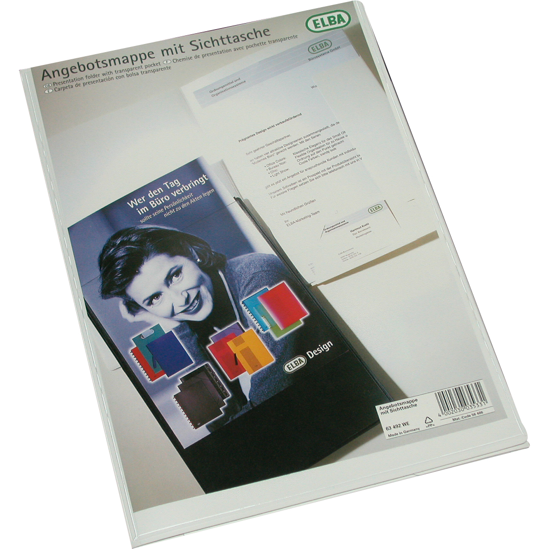 ايلبا ديزاين Report Cover with Window | لوازم الاجتماعات والتنظيم | الأدوات المكتبية | ملفات حفظ التقارير والبحوث