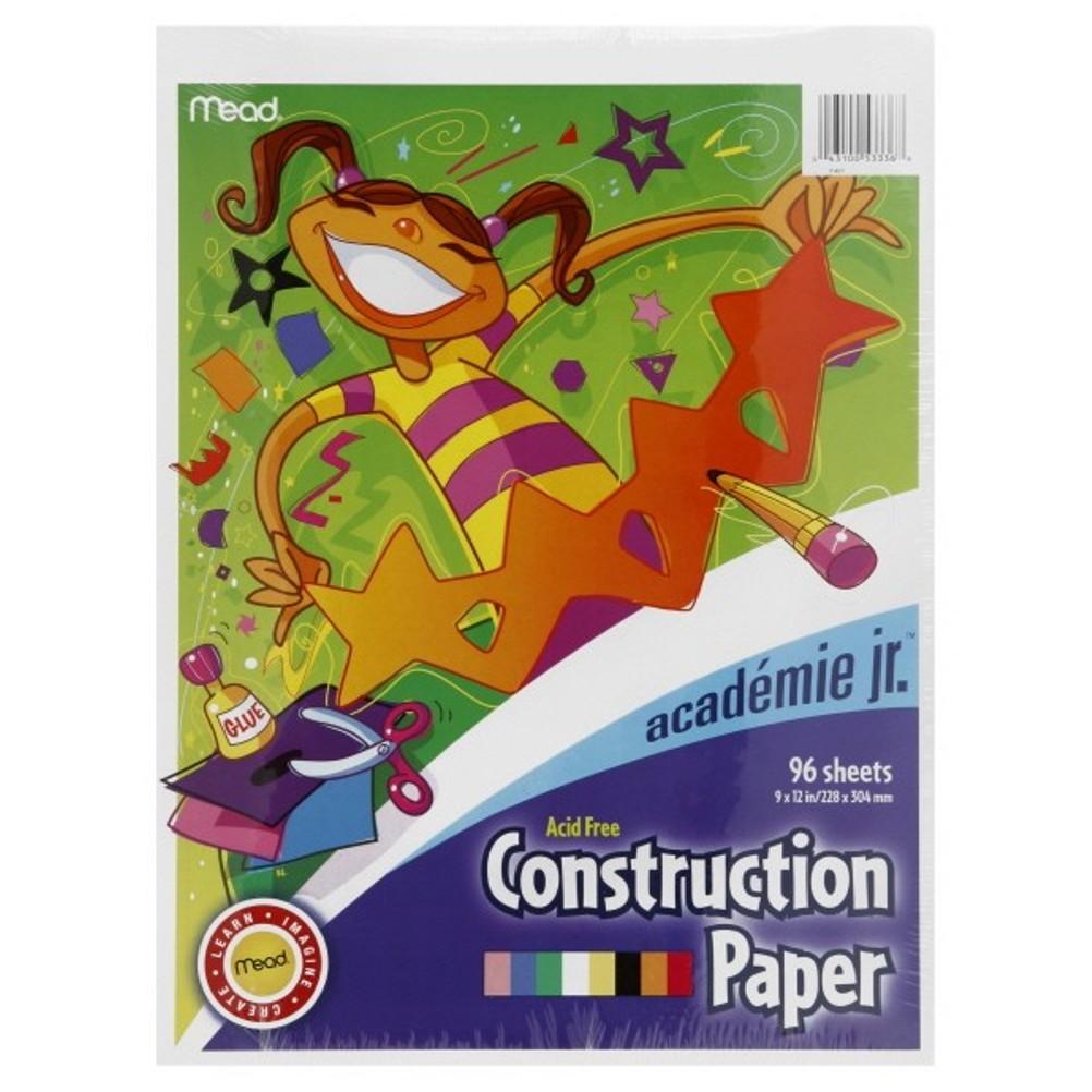 Mead Academie Jr. Construction Paper Acid Free Art Sheet 9" X 12