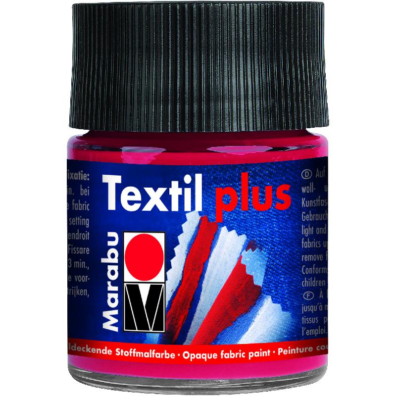 Marabu TEXTIL Plus Fabric Painting Waterbased Opaque Textile Carmine