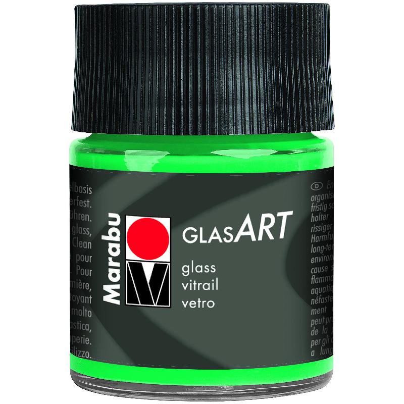 Marabu GlasArt Glass Painting Organic Solvent Based Paint, Green, 50.00