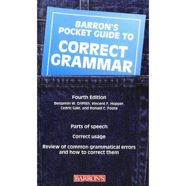 Pocket Guide to Correct Grammar Barron's Pocket Guides Benjamin