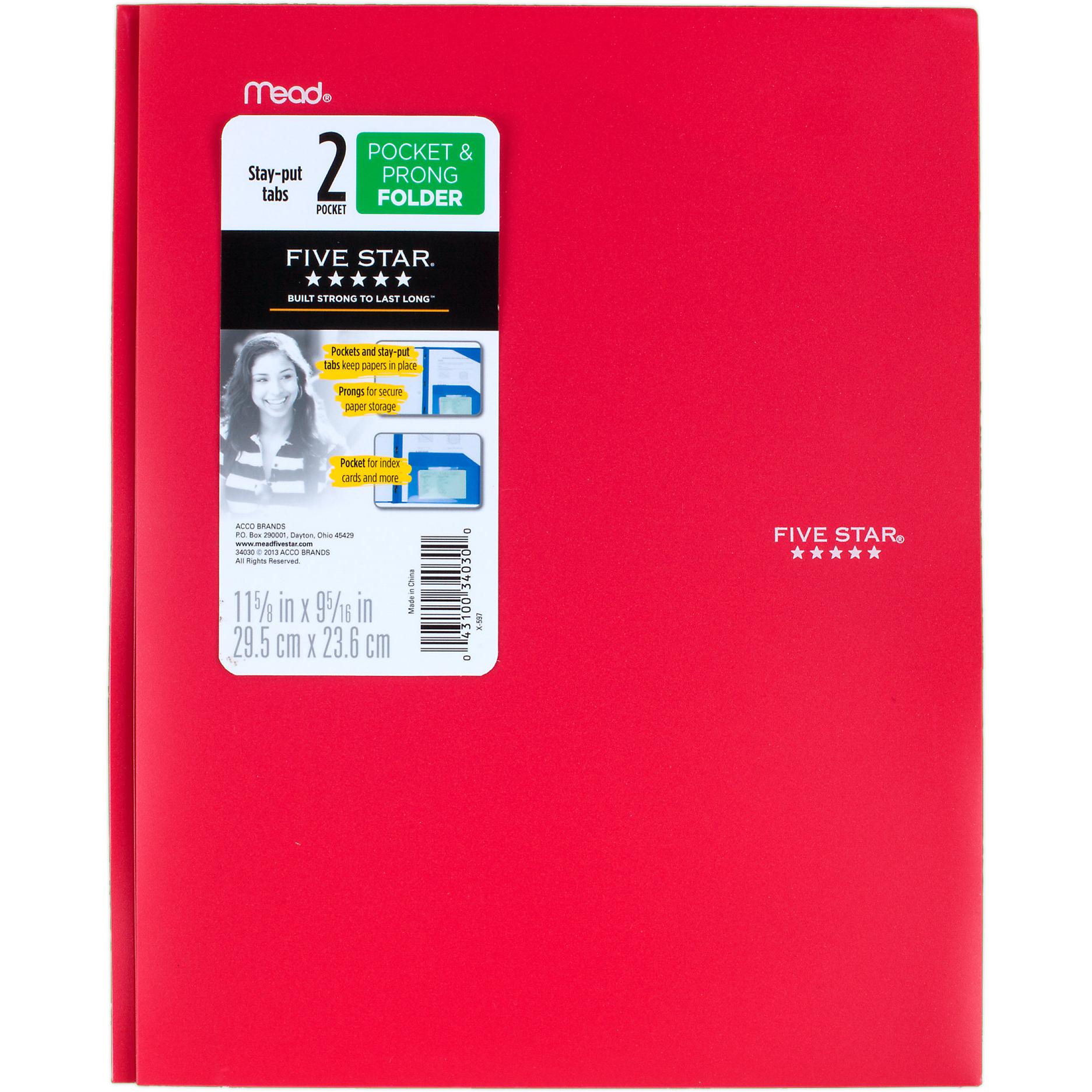 Mead Pocket & Prong Flat File Folder Legal Size Jarir Bookstore Bahrain