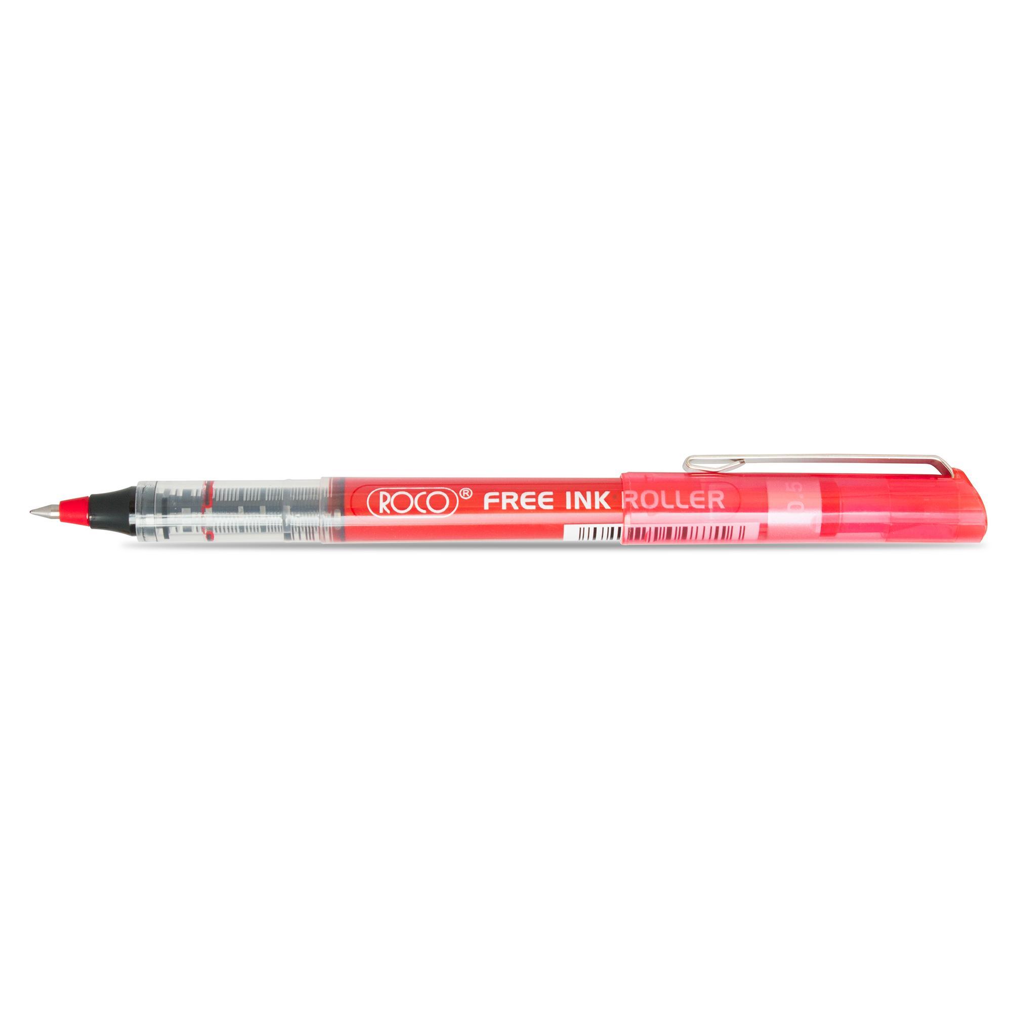 Roco Free Ink Roller Liquid Ink Pen Red Ink Color Jarir Bookstore Kuwait