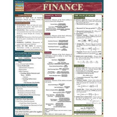 Finance Quick Study Reference Guide Staffs of BarCharts - Jarir.com KSA