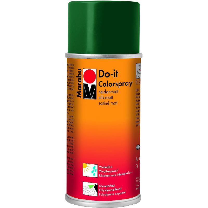 Marabu Doit Spray Paint SilkMatt, Weatherproof Pine Green Jarir