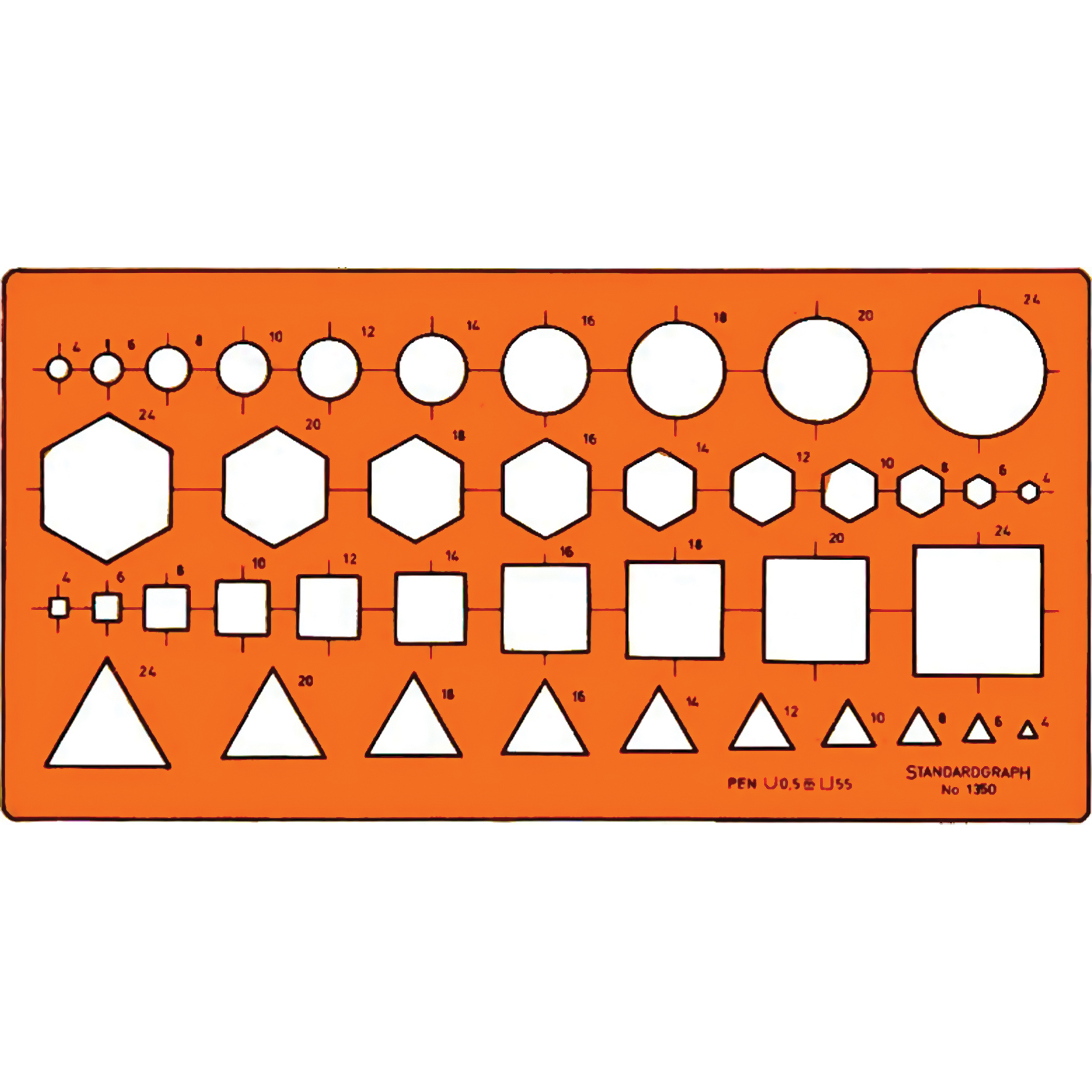 Standardgraph Template | Engineering Supplies | Arts & Crafts | Templates & Lettering Guides