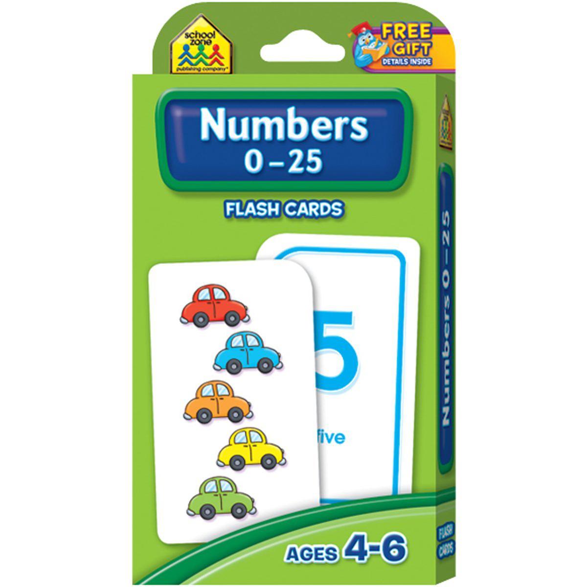 School Zone Numbers 0 - 25 Flash Cards | Learning Aids | Learning Numbers | Toys & Kids Learning | Shop By Grade | Kinder Garten