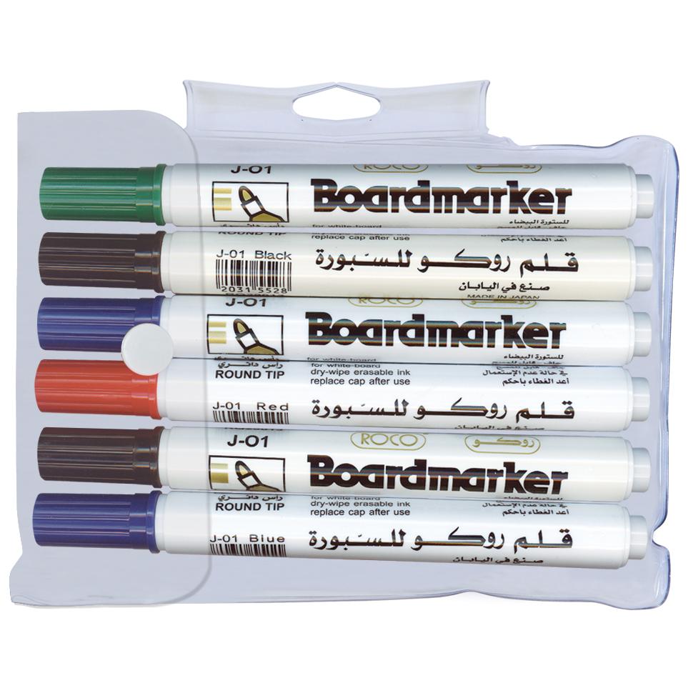 Roco Whiteboard Marker 1.5 3 mm Round Tip Black;Blue;Green;Red