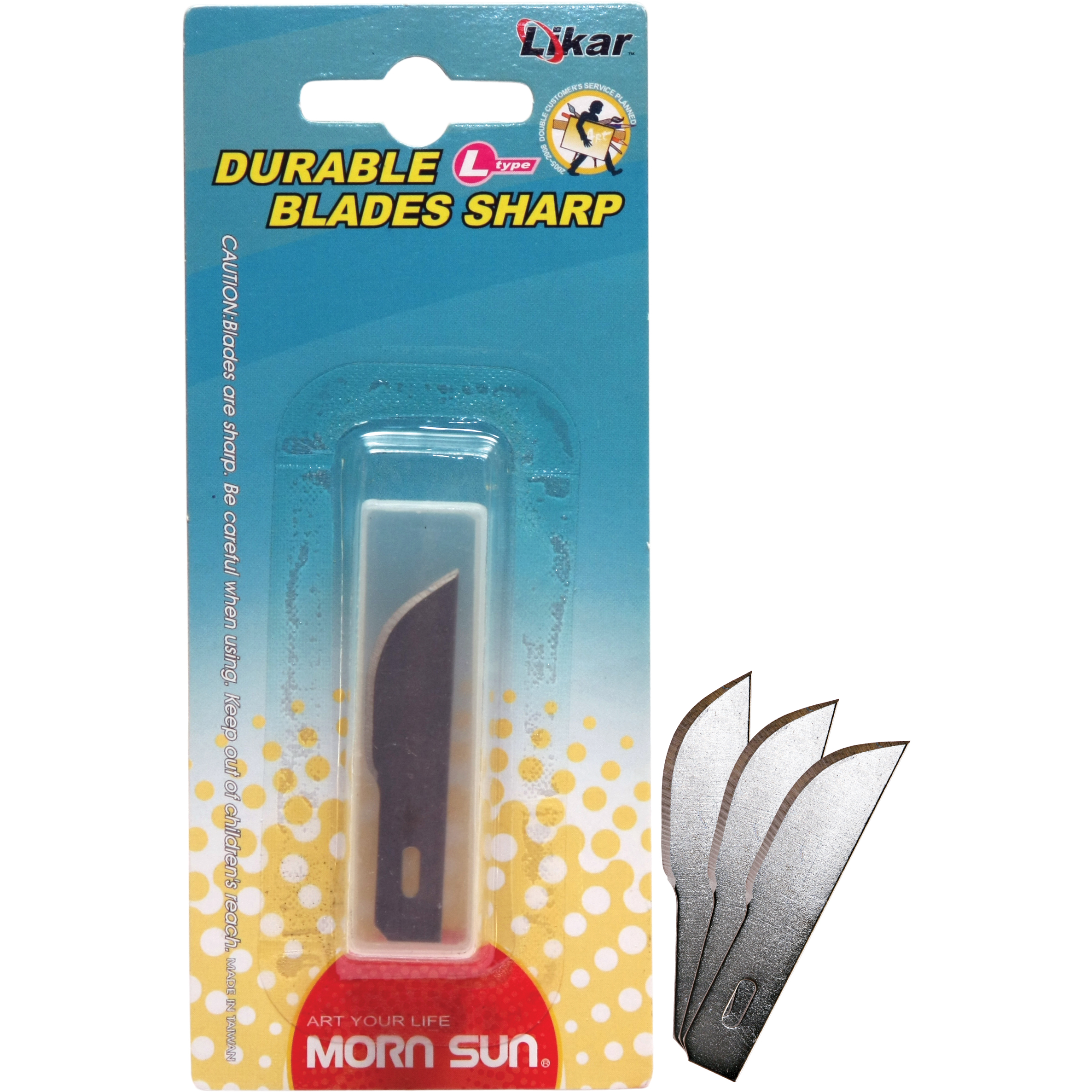 Likar Morn Sun Likar - Curved Edge Knife Blade Refill 18 mm - Jarir Bookstore KSA