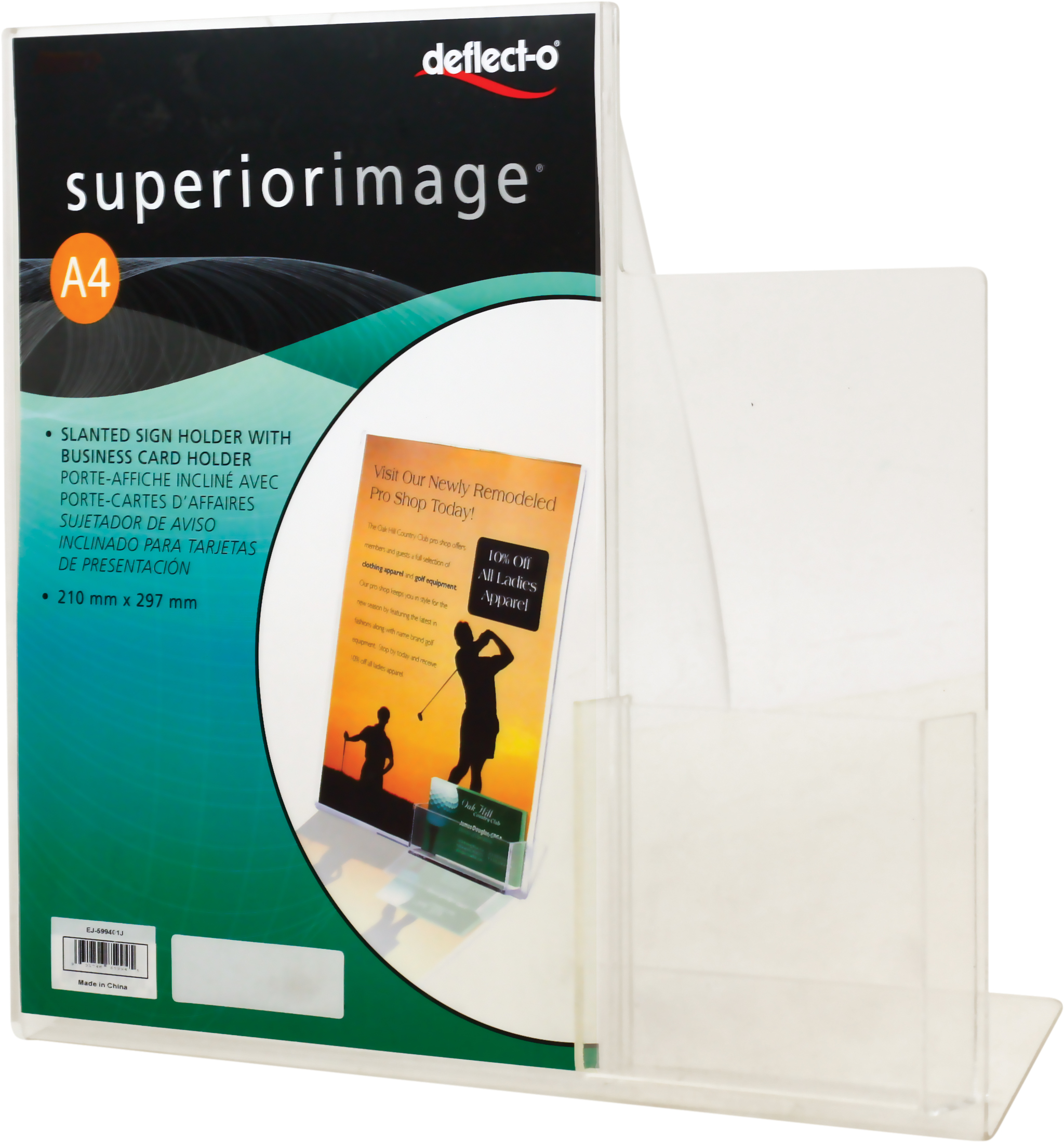 ديفليكتو سوبيريور ايميج حامل لوحات ورقية مائل بشكل حرف L مع جيب | لوحات وحوامل اللوحات | الأدوات المكتبية | اللوحات الارشادية وملحقاتها