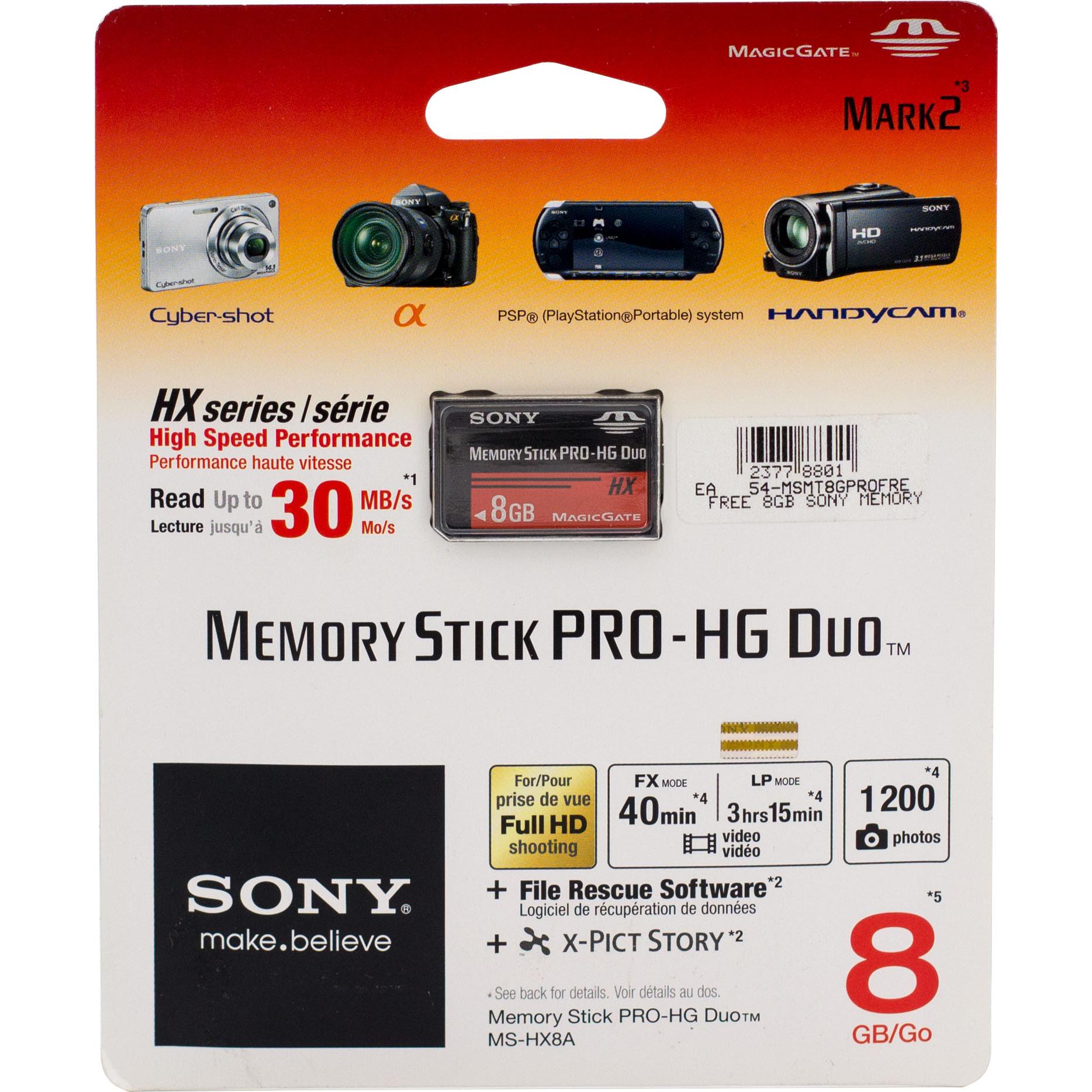 Sony 8 GB Memory Card for Point and Shoot Camera qatar