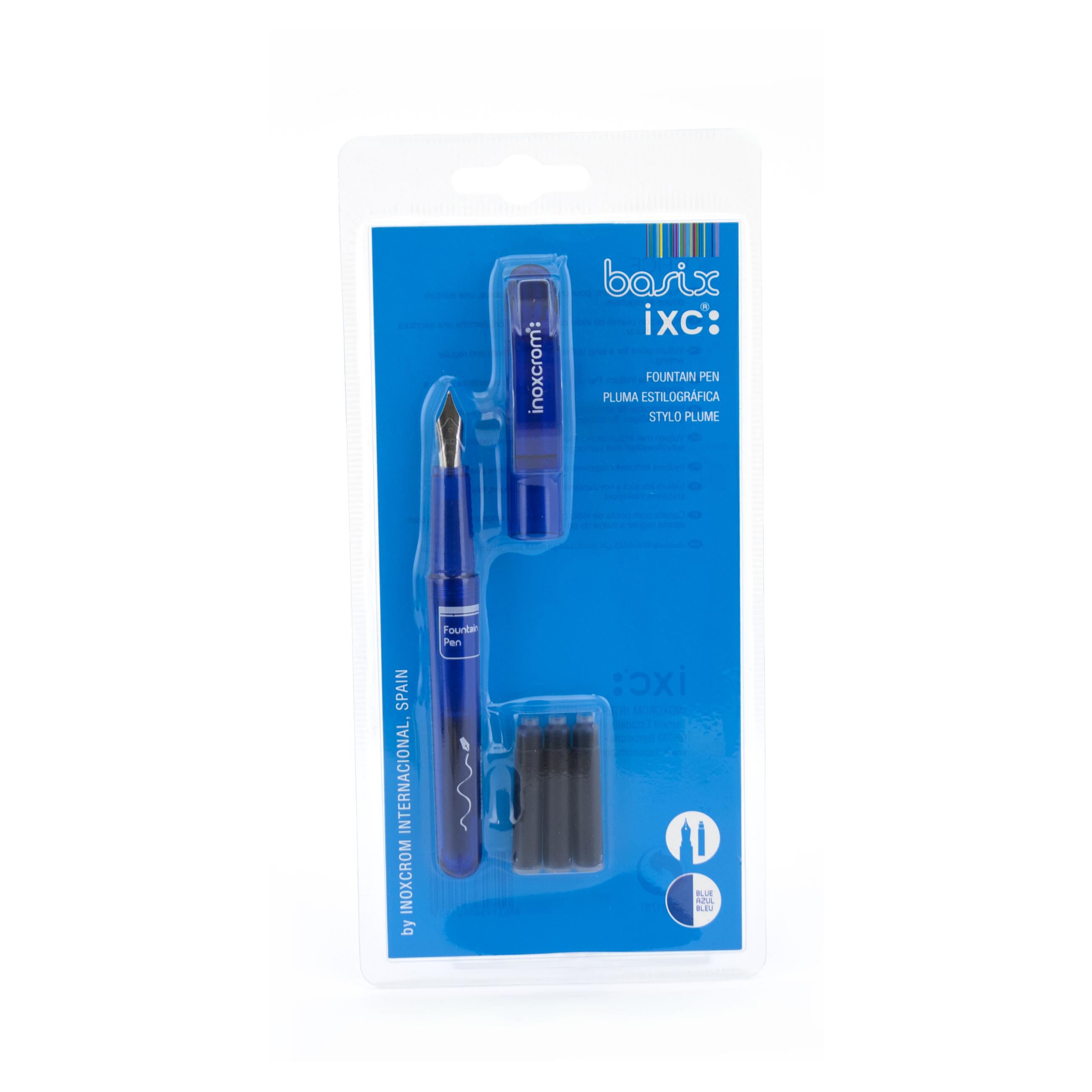 Inoxcrom Fountain Pen Blue Ink Color Jarir Bookstore KSA