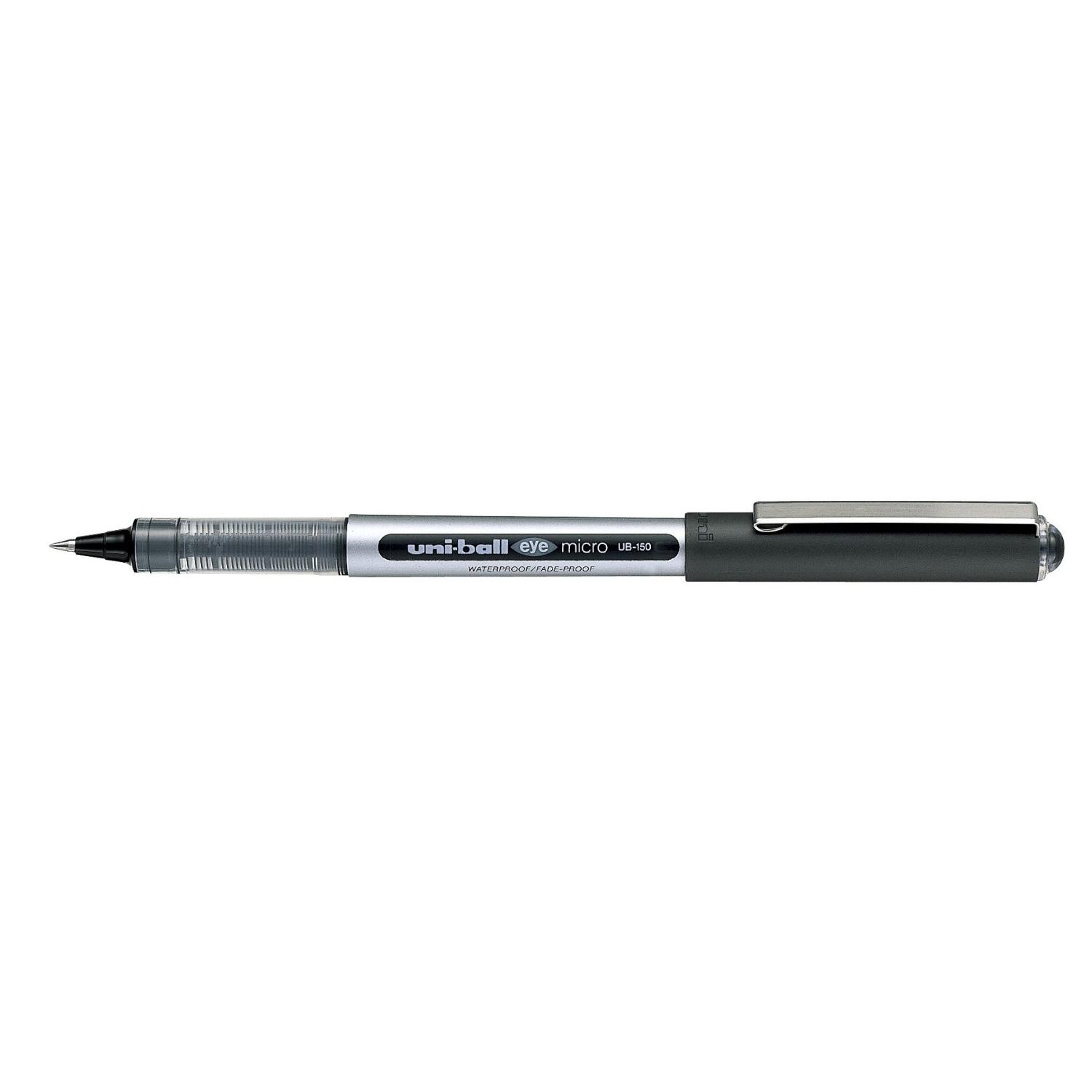 UniBall Vision Elite UB200 Rollerball Pen, Black Ink Color, 0.8 mm