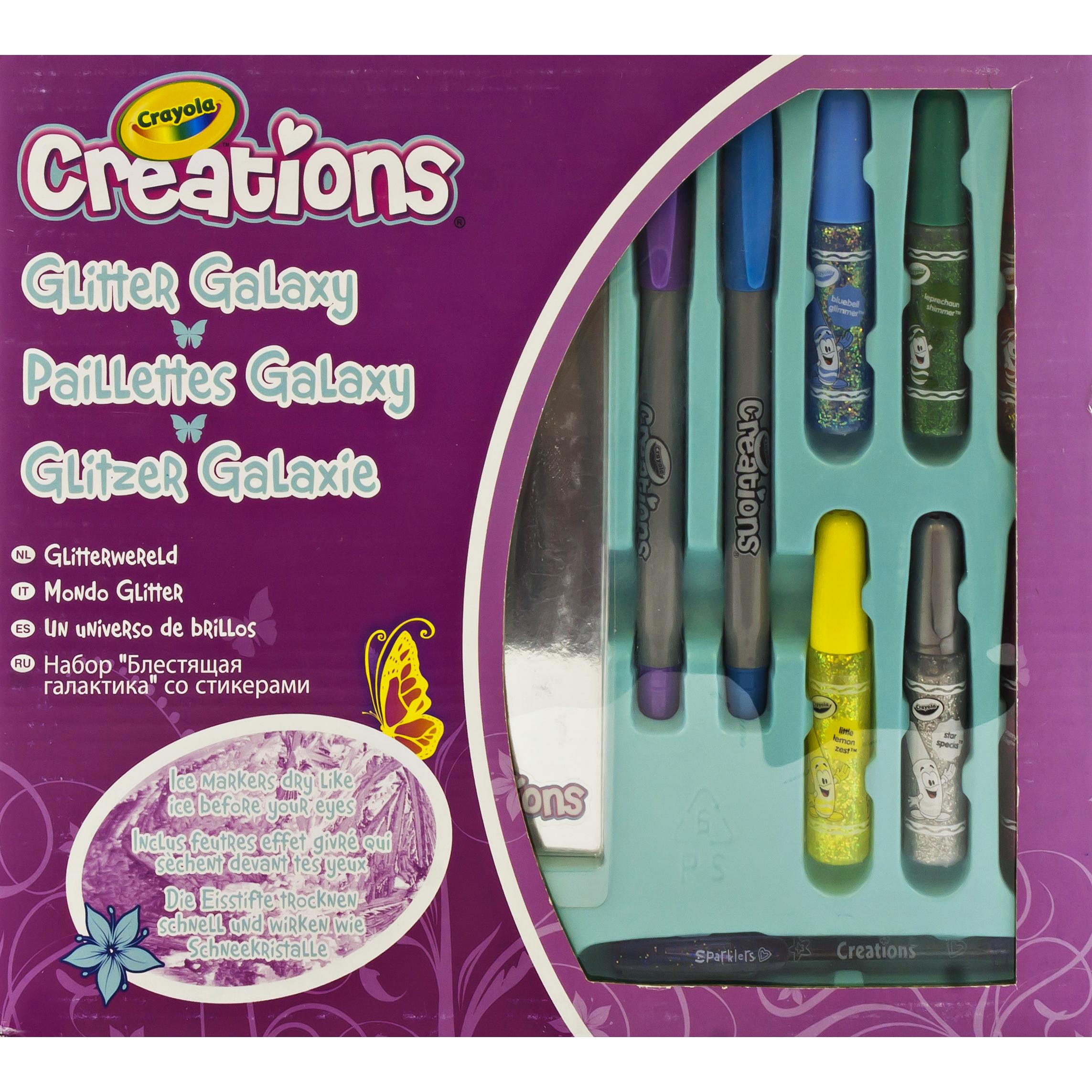 CRAYOLA Creations - Set Cornici Portafoto Personalizzabili con Cristalli Colorati, Attività
