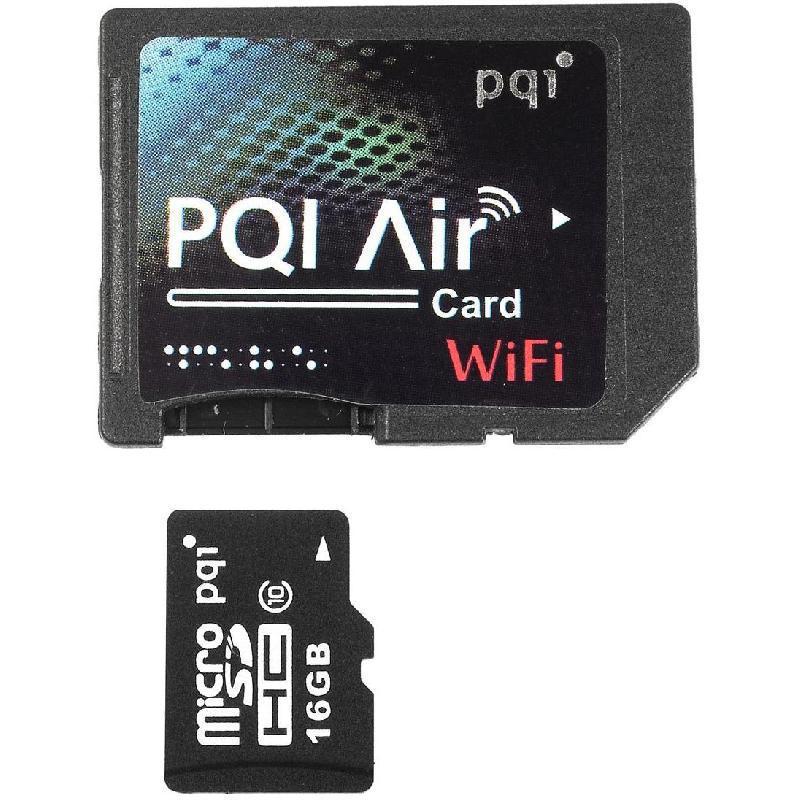 PQI Air Card (SDHC) SD EyeFi with Card Reader 16 GB Jarir Bookstore KSA