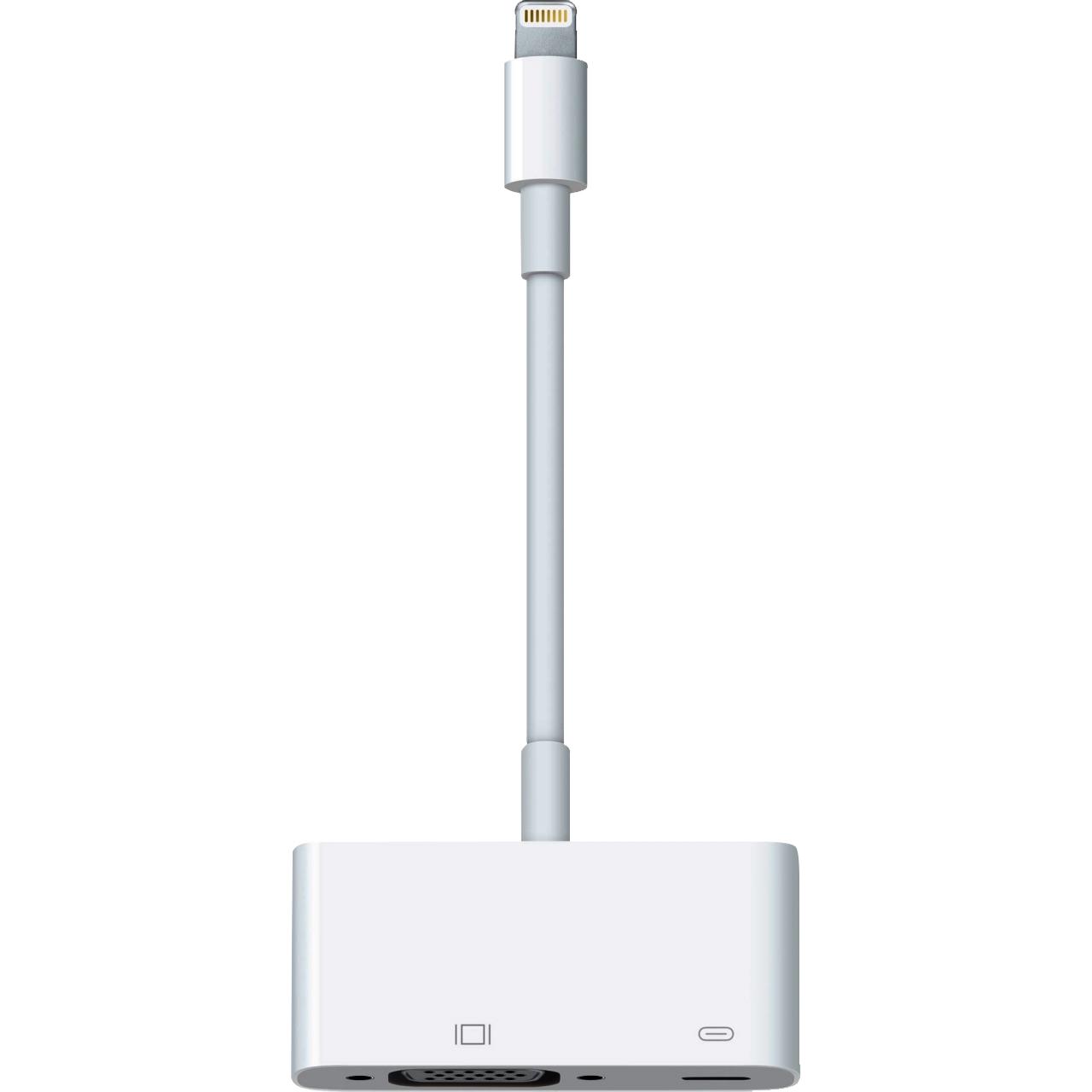 ابل أدابتر لايتنينغ Lightning الى VGA (أبيض) محول | ملحقات الهواتف الذكية | أسلاك الهواتف الذكية | أفضل العروض | English
